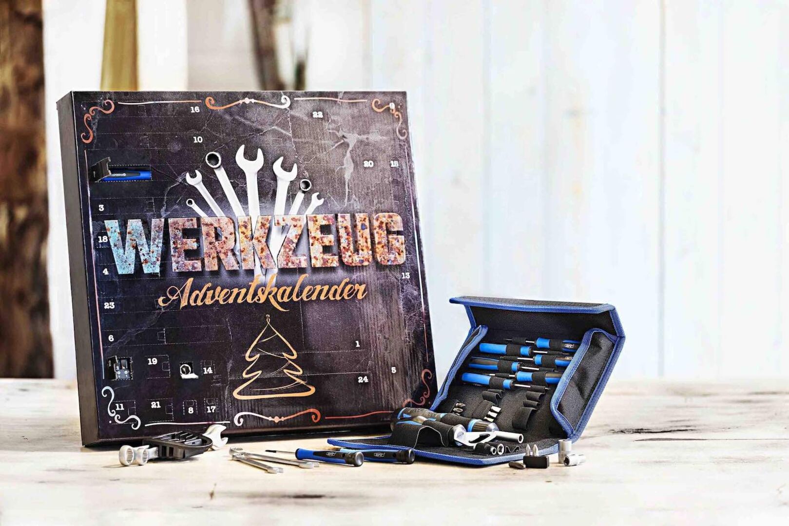 Der Werkzeug-Adventskalender für Männer.