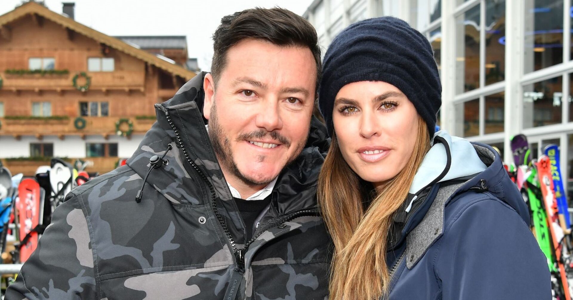 René Benko und Ehefrau Nathalie bei einem Skirennen in Kitzbühel