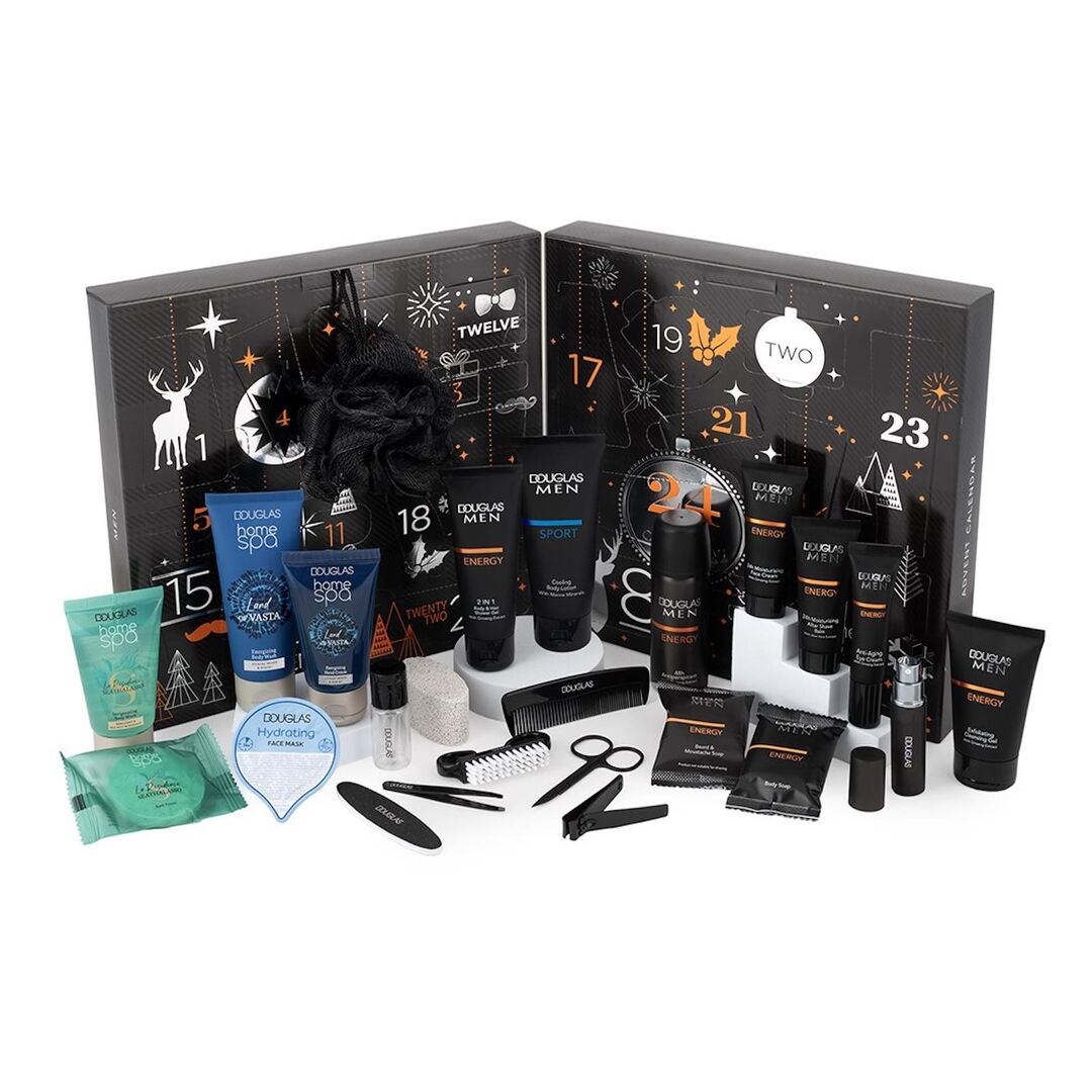 Pflegeprodukte für den Mann im Douglas-Adventskalender.