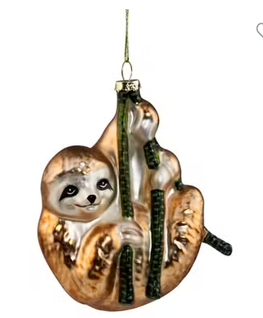 Faultier-Christbaumkugel