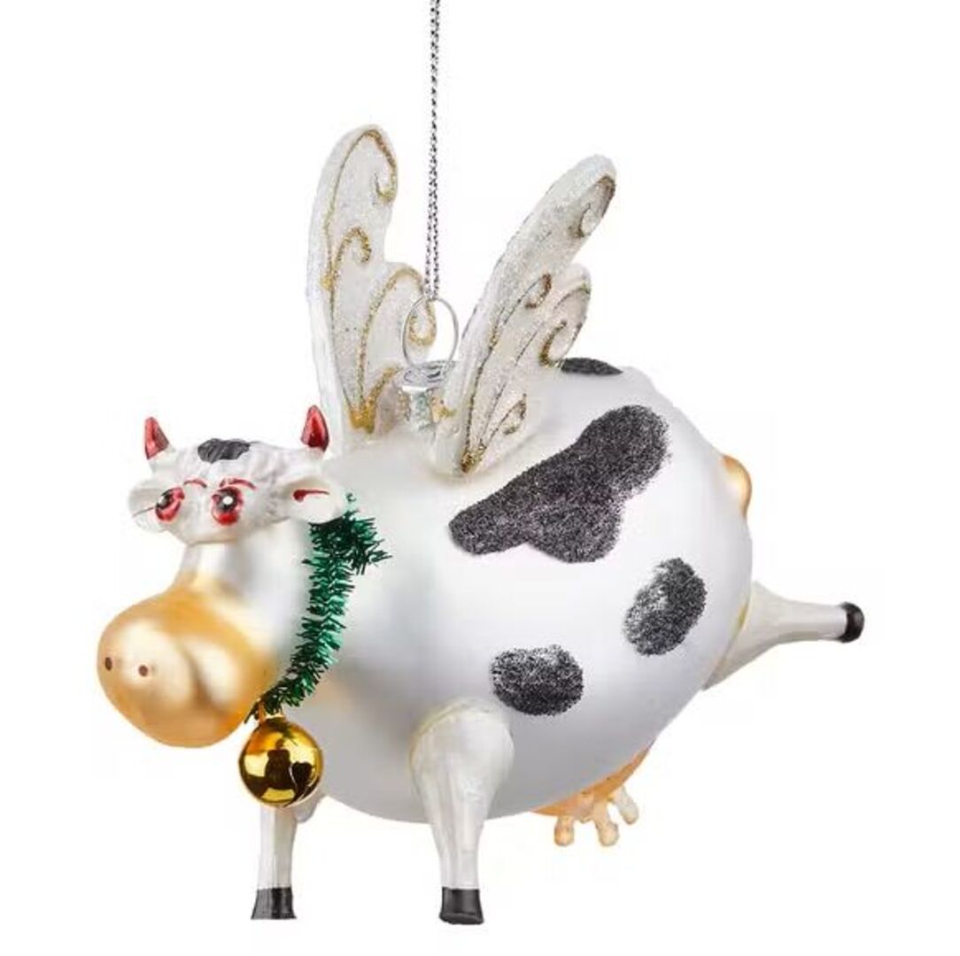 Christbaumkugel Fliegende Kuh