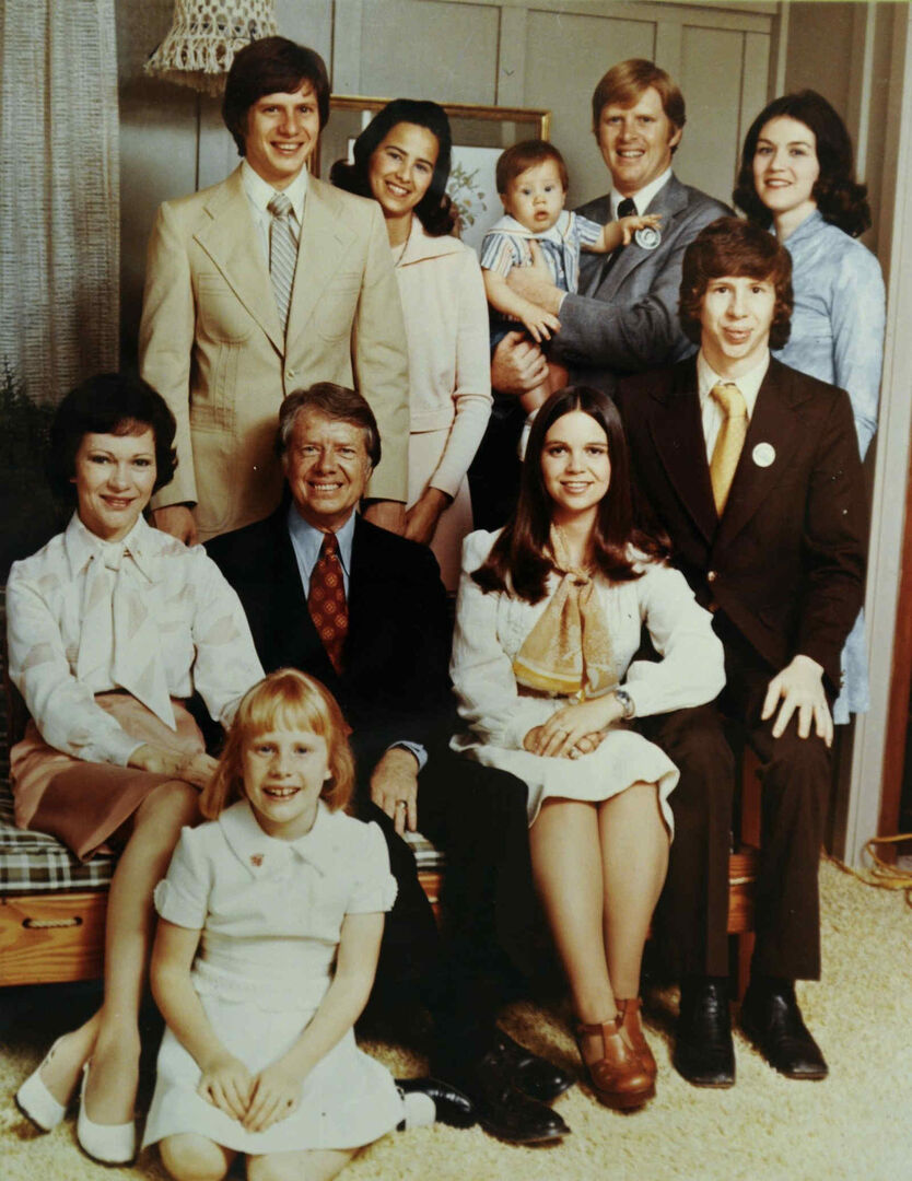Familienfoto der Carters 1976