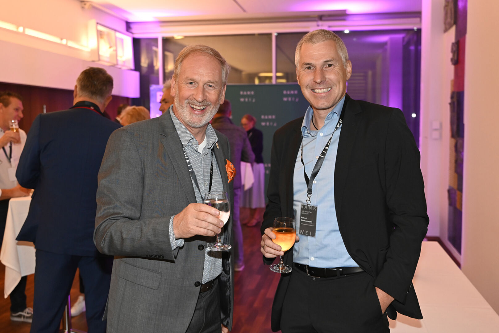 Loek Versluis (Versluis-Restaurant GmbH), Robert Zimmermann (Raiffeisenbank Montfort) (v. li.)