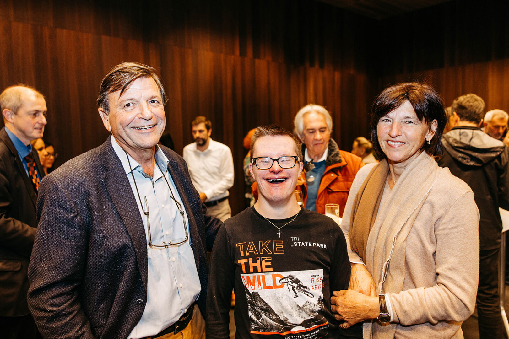 Franz-Josef Winsauer mit Thomas und Gabriele Hollenstein (v. li.)