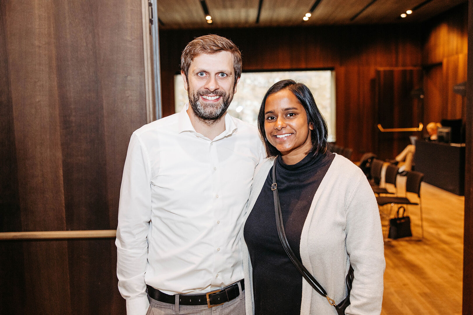 Andreas und Swapna Nami (Kursleiter Mathematik)