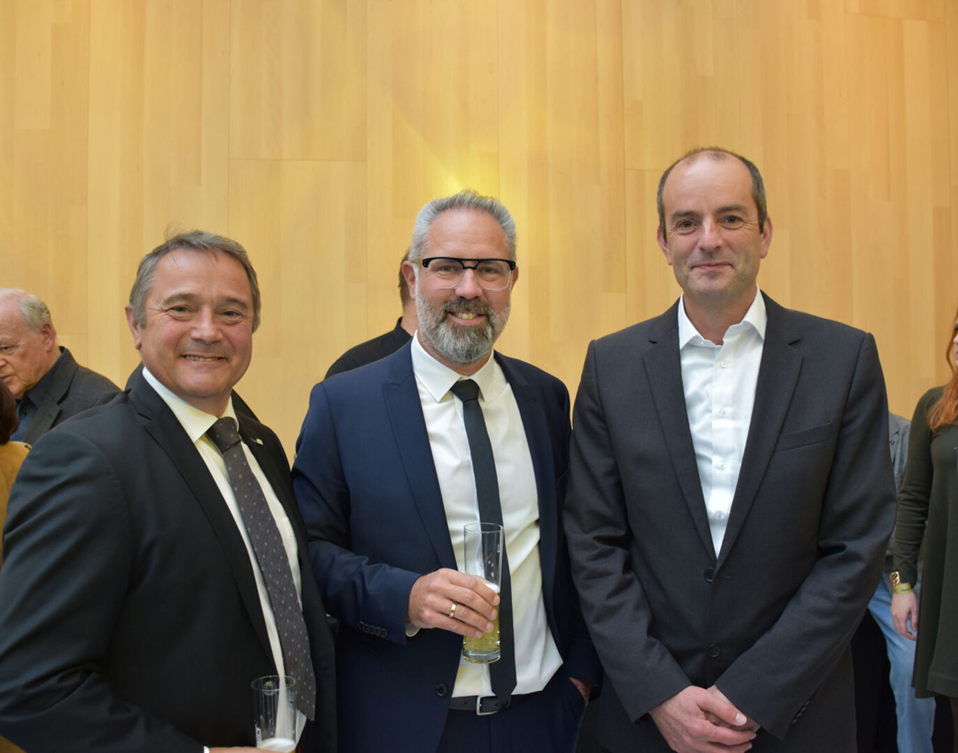 VEV Präsident Stv. Norbert Sieber,  VEV-Präsident Markus Hagen und VEV-Vorstandsmitglied Markus Berchtold