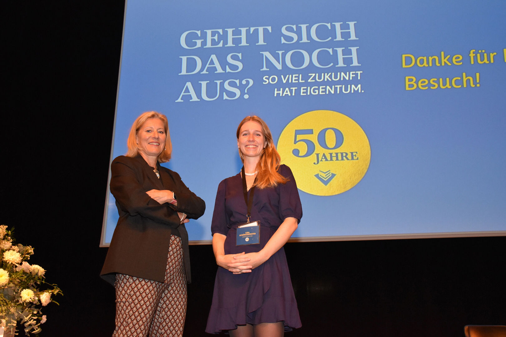 Führten durchs Programm: Moderatorin Raphaela Stefandl mit Event- und Projektmanagerin Lisa Schörgenhofer