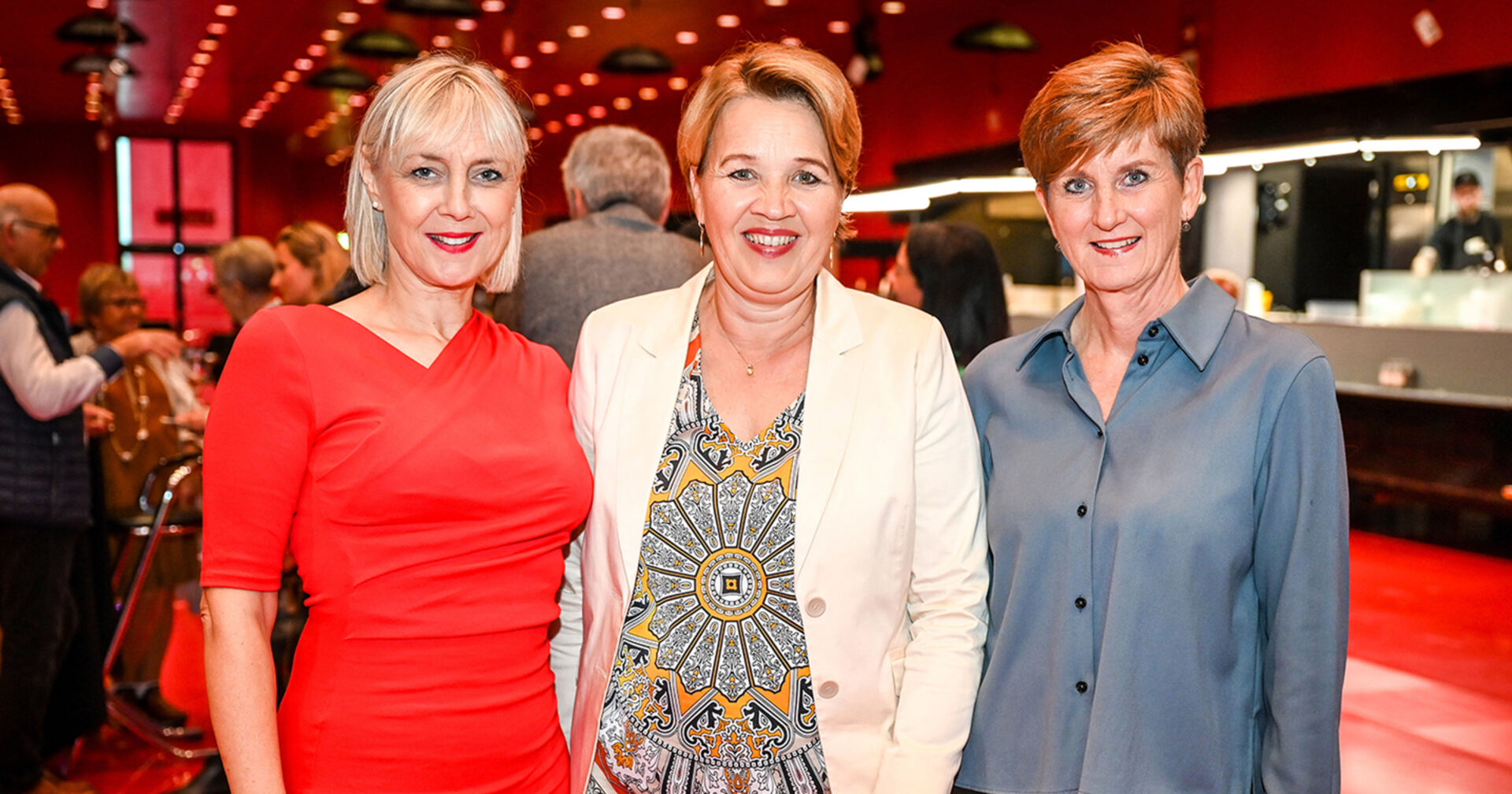 Eröffnung Highlight „Gustav by Night“, das exklusive Preview: Petra Fiel (Gustav Projektleiterin), Bgm. Andrea Kaufmann und Messe GF Sabine Tichy-Treimel