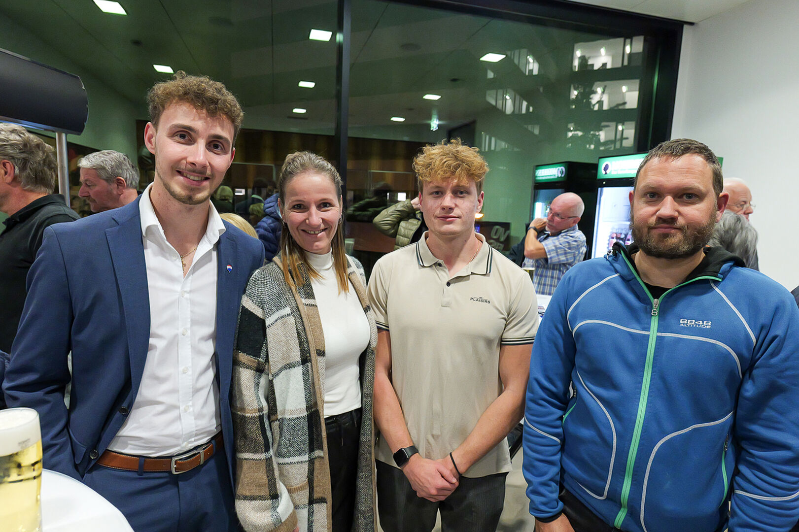 Nico Köb, Sonja Fink, Elias Stauring und Claudio Fink (v. li.)