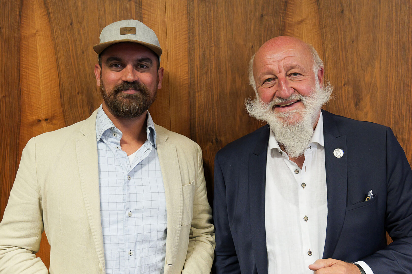 Alexander Stadel mit Referent Reinhard Götze (Geschäftsführer RE/MAX Immowest) (v. li.)