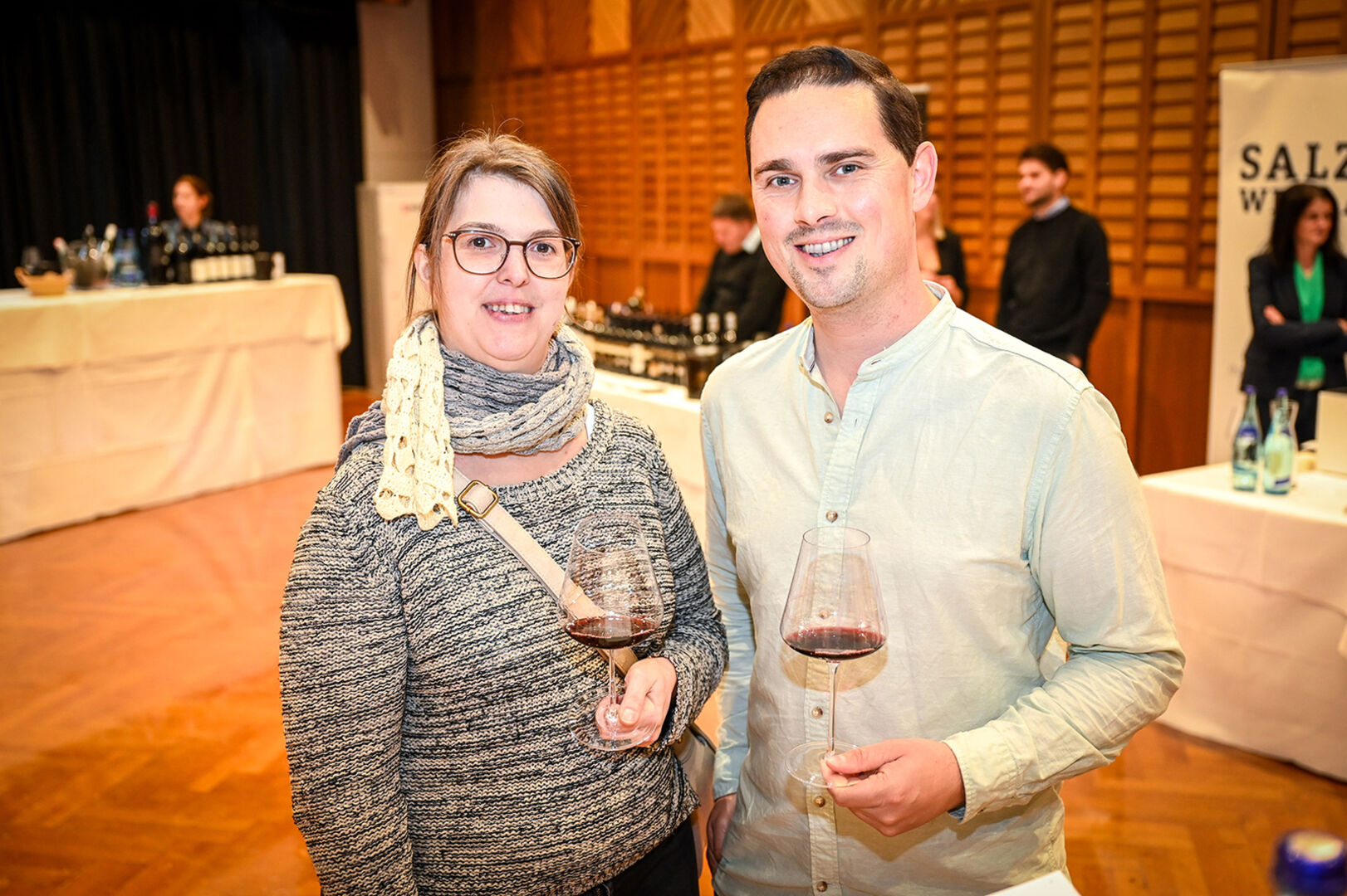 Brigitte Karu (Wein &amp; Co, Bregenz), Roman Ender (Trinkwerk/Transgourmet)