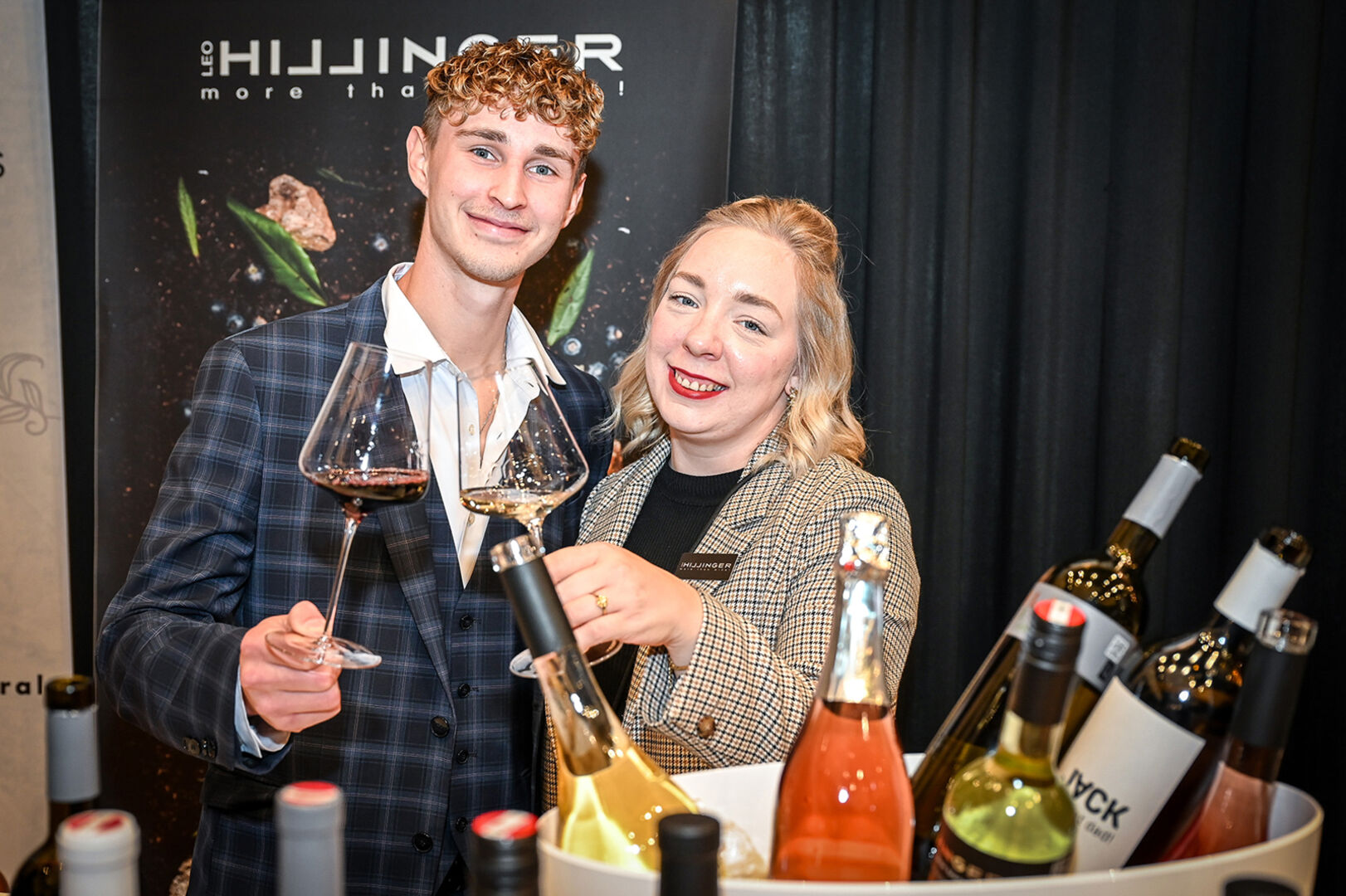 Leo (jun.) Hillinger und Jennifer Ehmrich vom Weingut Leo Hillinger