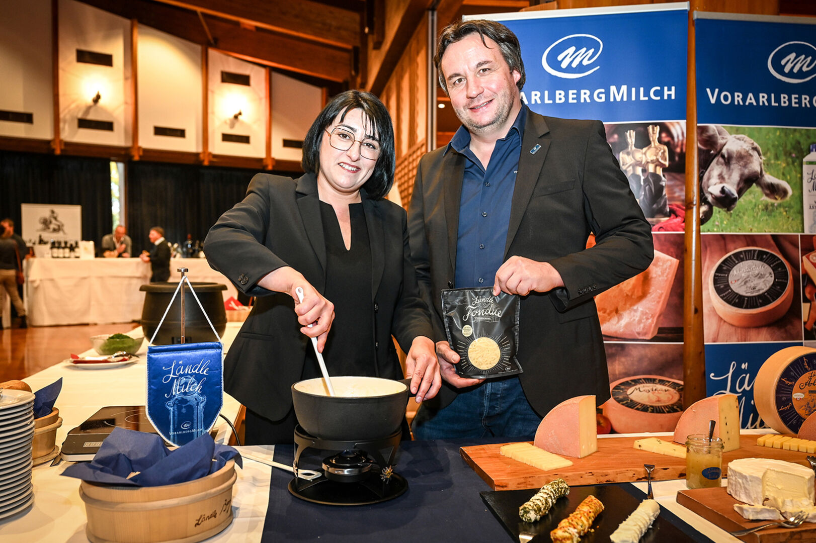 Vorarlberg Milch-Fondue: Bettina Pattisti-Fritsch und Christian Grass