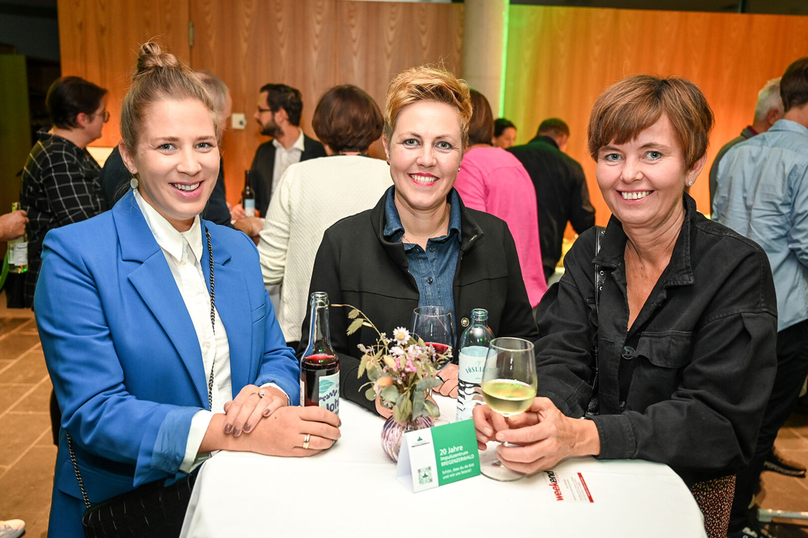 Besuchten „ihre Männer“ im Impulszentrum: Isabell Sutter, Susanne Rusch und Sonja Heimpel