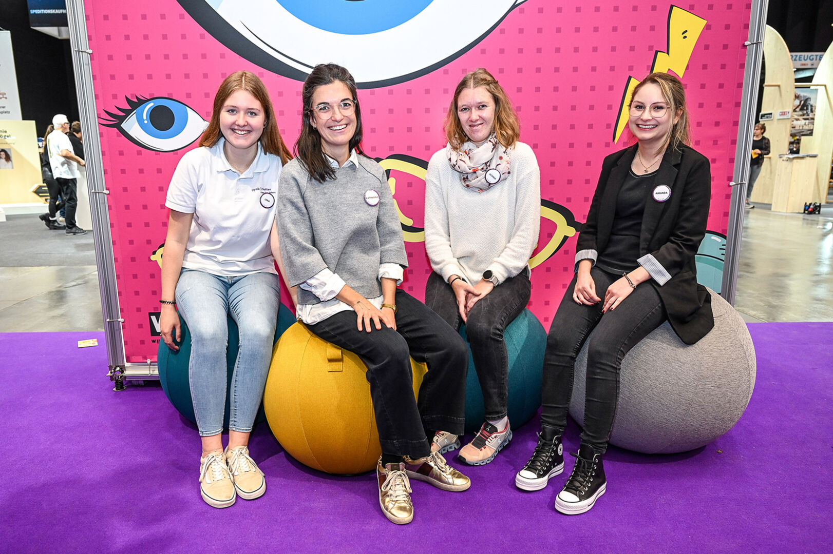 Innung der Gesundheitsberufe: Lena Vonach (Optikerin), GF Katharina Gartmann, Jasmin Auer und Amanda Yashino (beide Hörgeräte Akustikerinnen) (v. li.)