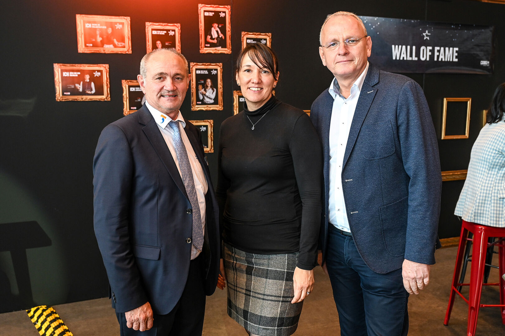 Hermann Kölly (Tourismusschule Bludenz), GF Kerstin Biedermann-Smith (Sparte Tourismus), Heinz Mersich (Landesberufsschule Lochau) (v. li.)