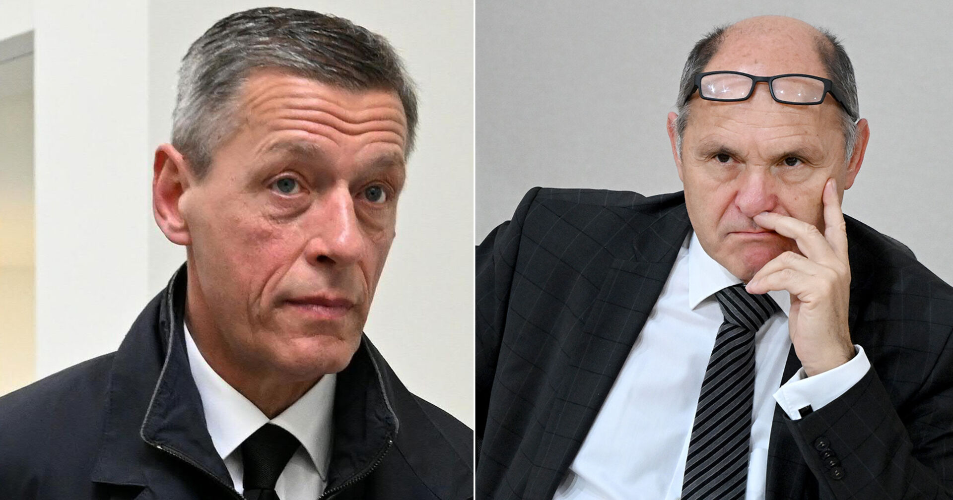 Montage: Links ein Porträt von Christian Pilnacek, rechts ein Foto von Wolfgang Sobotka.