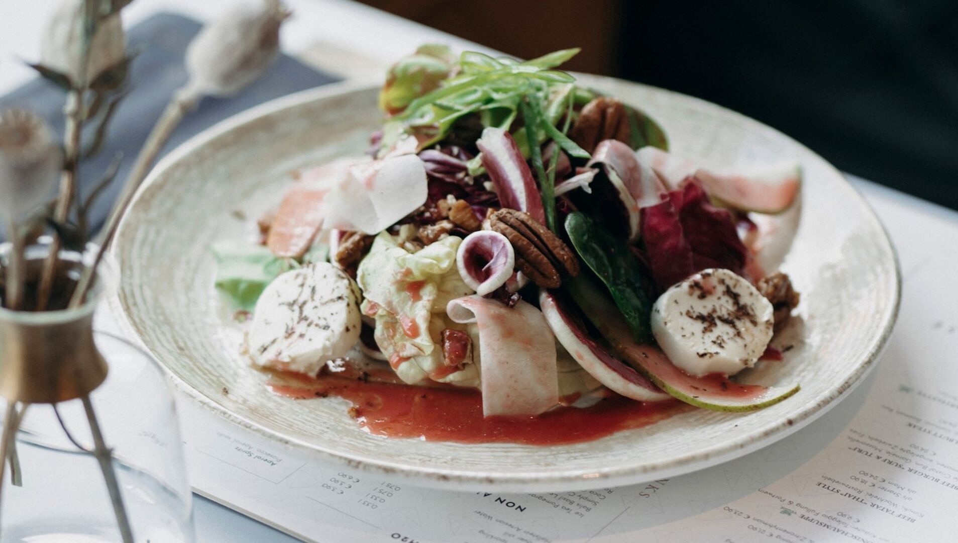 Speise schön angerichtet