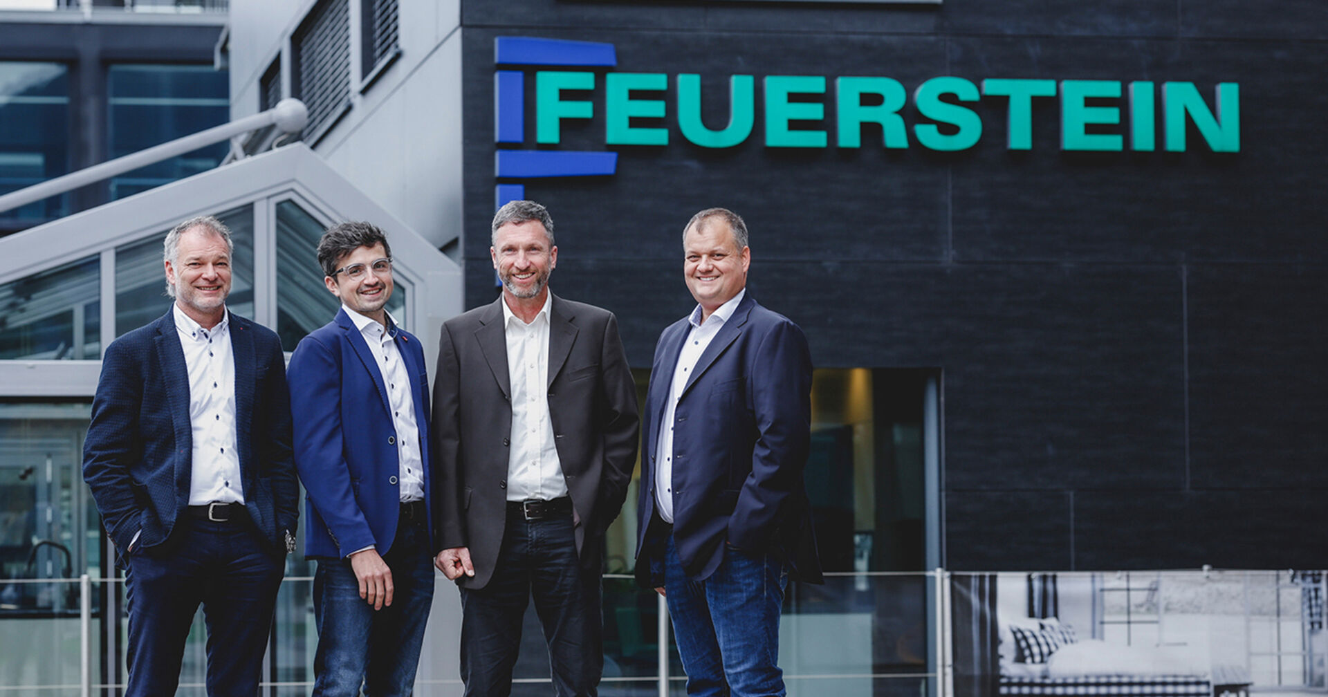 Ing. Alexander Feuertein, Ing. David Hager, Winfried Brandstätter und Ing. Thomas Feuerstein.