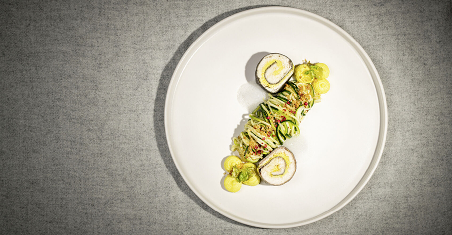 Saibling mit Zitrus-Polenta