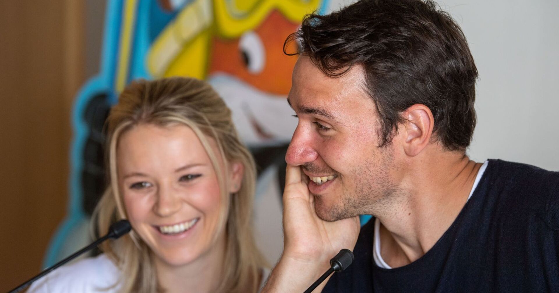 Felix und Miriam Neureuther bei einem Event.