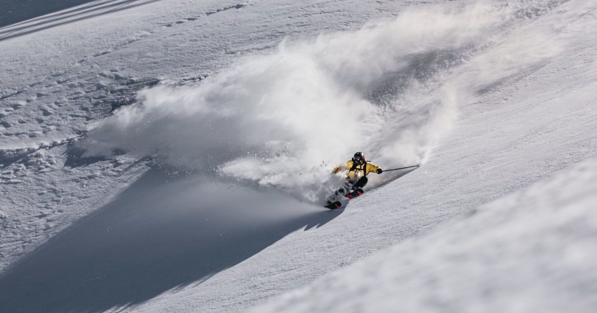 Freerider im Tiefschnee