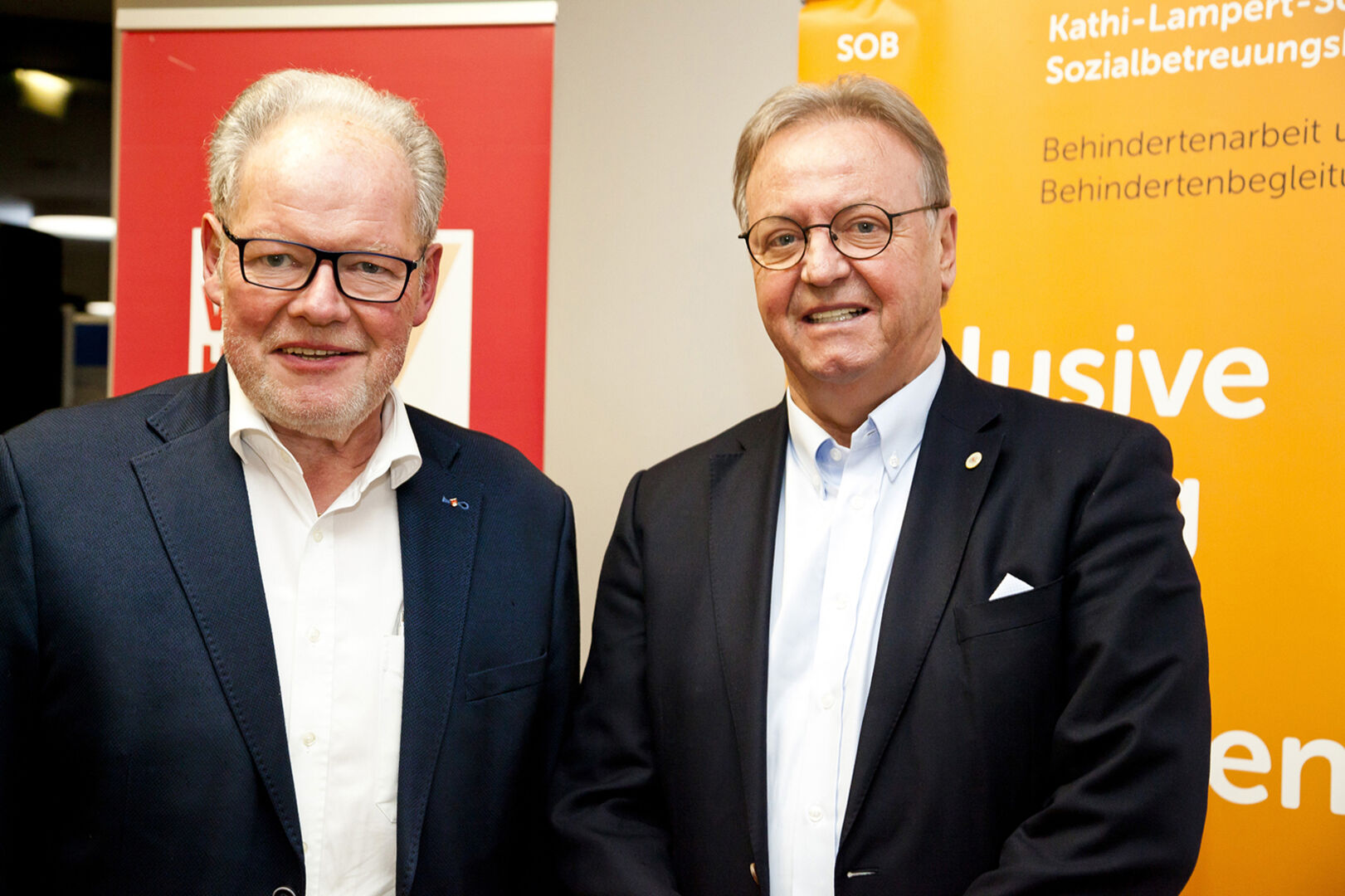 Ideengeber für das Haus der Bildung am Garnmarkt: Alt-Bgm. Werner Huber und Hermann Metzler (ZM3)