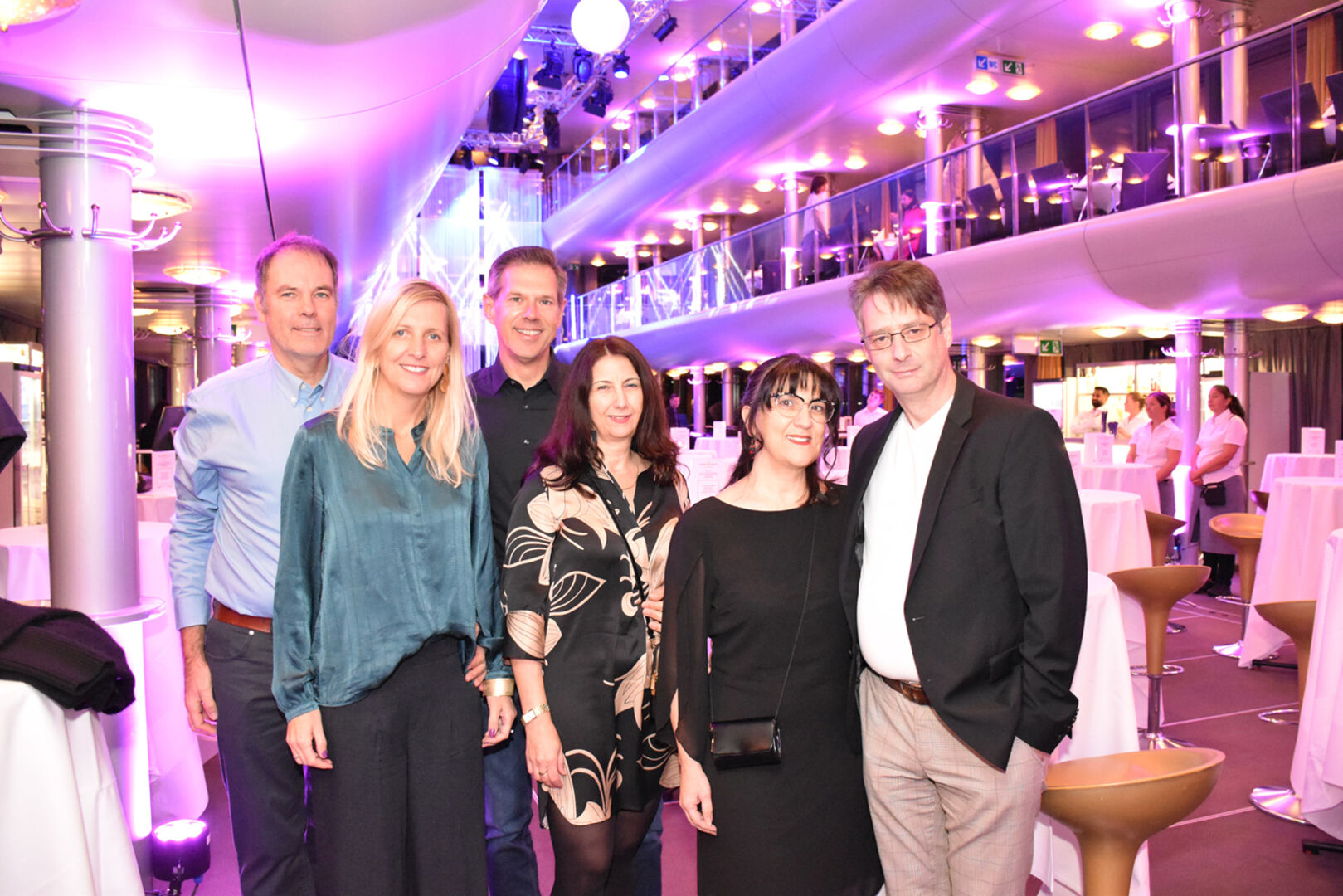 Bertram Schedler (SmartBridge) mit Gerlinde, Herbert Pitrof-Sicher mit Manuela und Diana Sicher-Fritsch mit Thomas Fritsch (Mental Spa-Hotel Fritsch am Berg, L