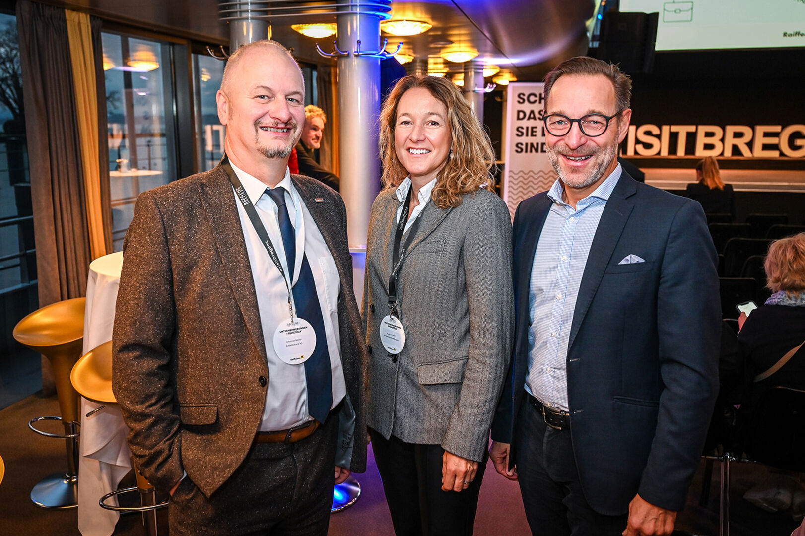 Landesdir. Gerhard Böhler (Generali Versicherung), Judith Reichart (Leiterin Kulturservice Bregenz), Landesdir. Johannes Böhler (Generali) (v. li.)