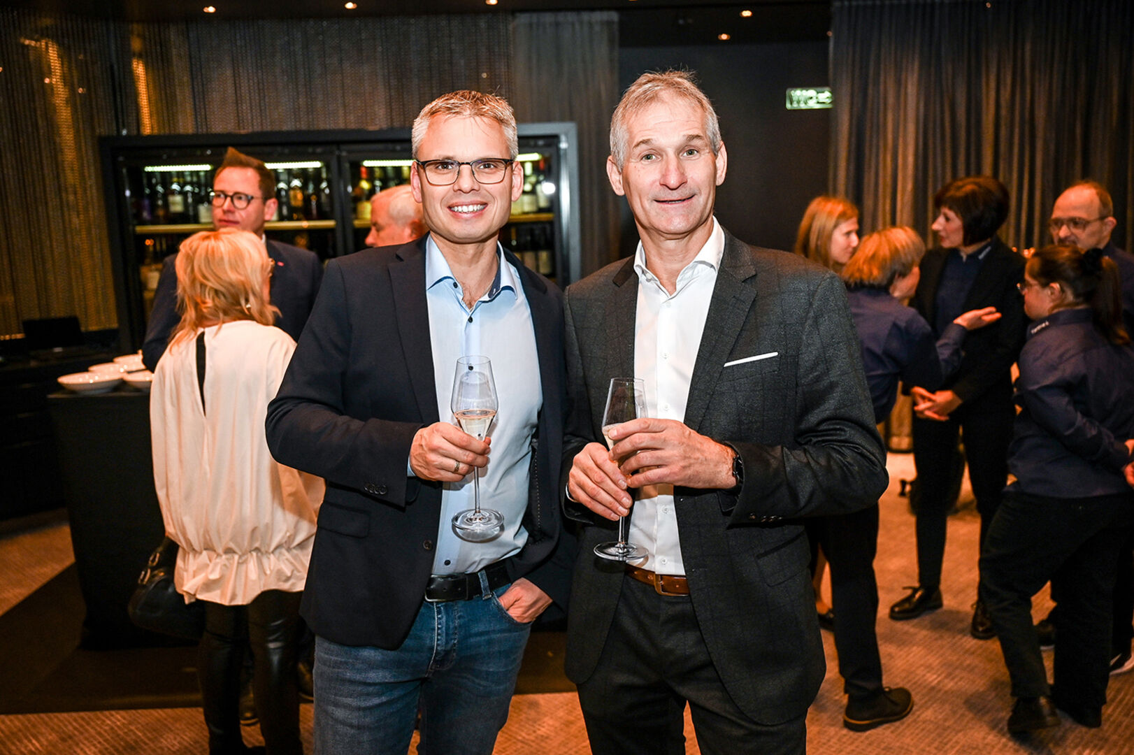 Betriebsleiter Armin Rhomberg und GF Franz Josef Messmer (beide METRO Dornbirn) (v. li.)