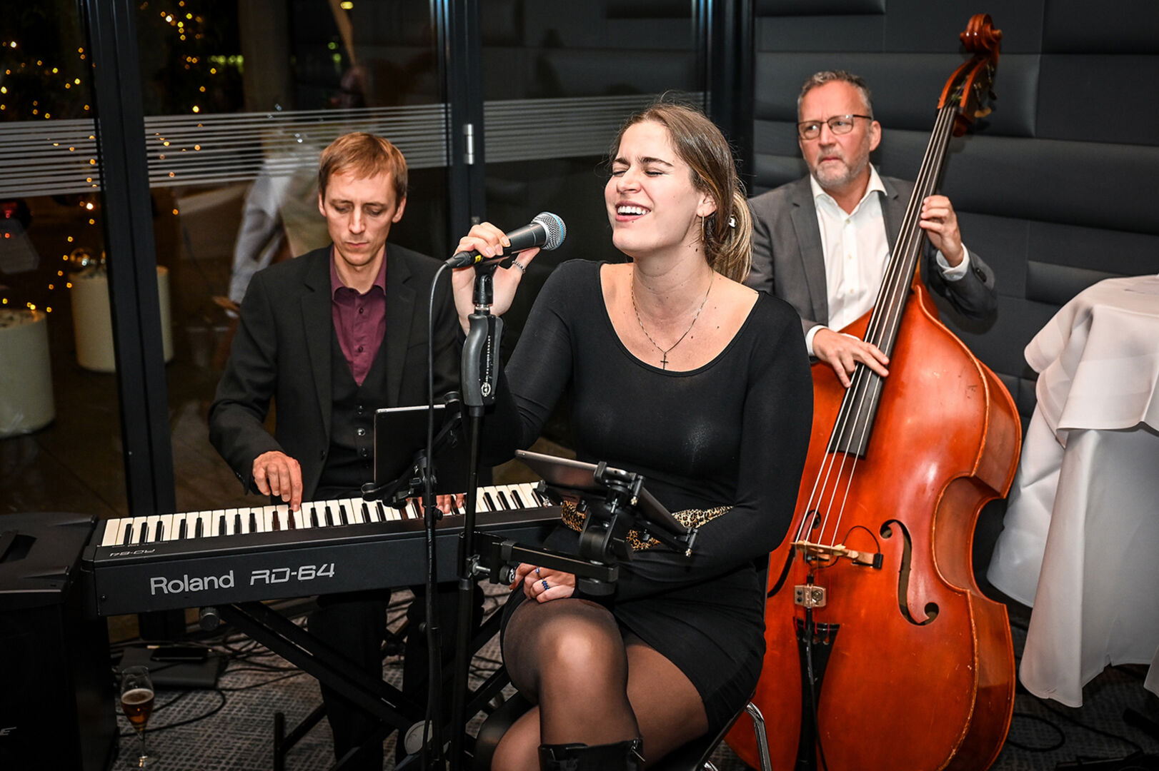 Für den Kulturpreis Sound sorgte „Pastis“ mit Philipp Sonderegger, Sängerin Daria Schuricht und Bernd Konzett (v. li.)