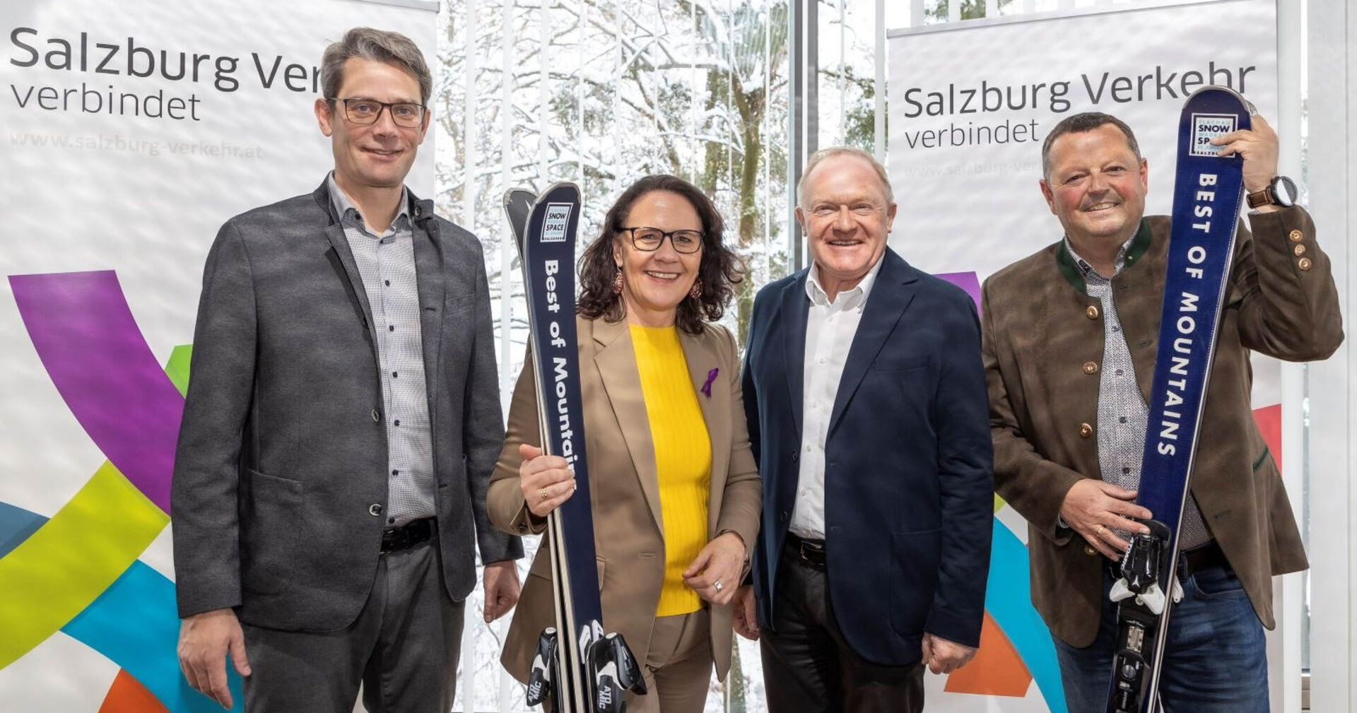 Die vier Verantwortlichen bei der Pressekonferenz