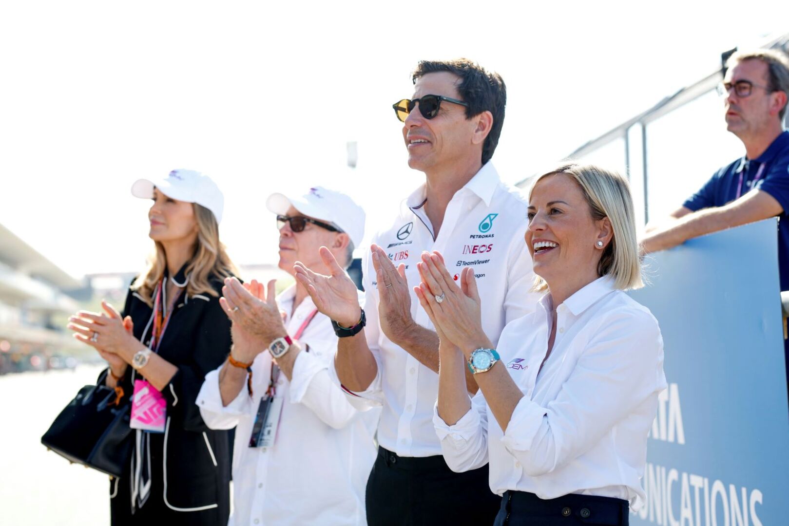 Toto und Susie Wolff auf der Rennstrecke