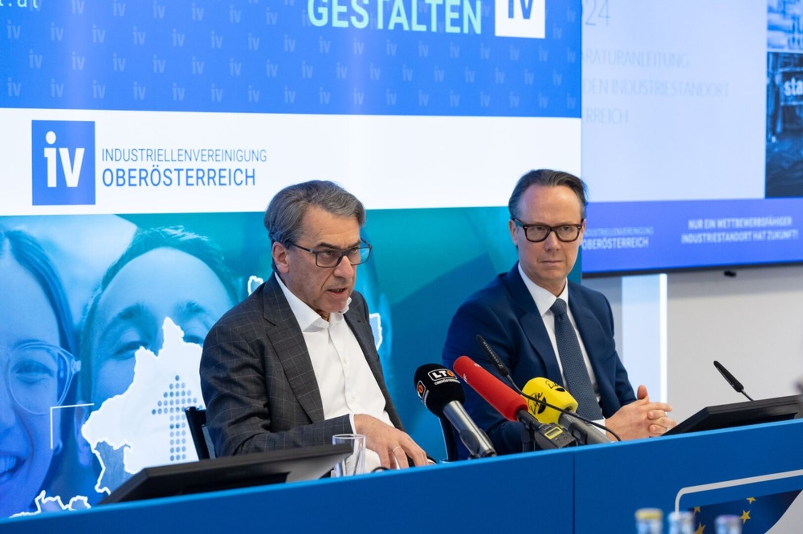 IV OÖ-Präsident Stefan Pierer und IV OÖ-Geschäftsführer Joachim Haindl-Grutsch