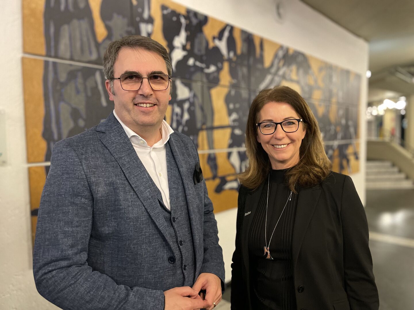 Anton Rieder (Riederbau)und Isolde Stieg (Tiroler Versicherung).