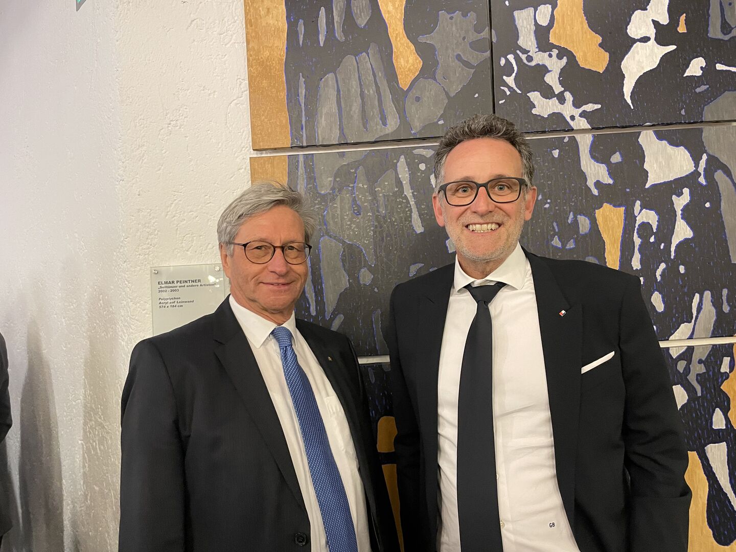 Reinhard Schretter und BTV-Chef Gerhard Burtscher (re.).