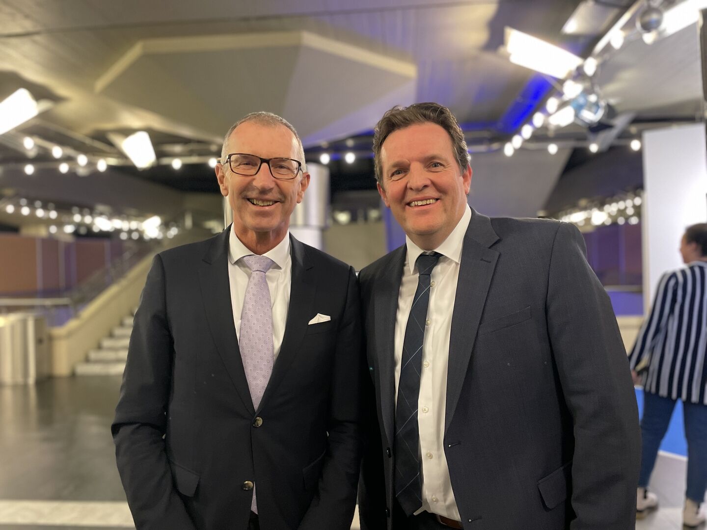 Im regen Austausch: MCI-Rektor Andreas  Altmann mit LR René Zumtobel.