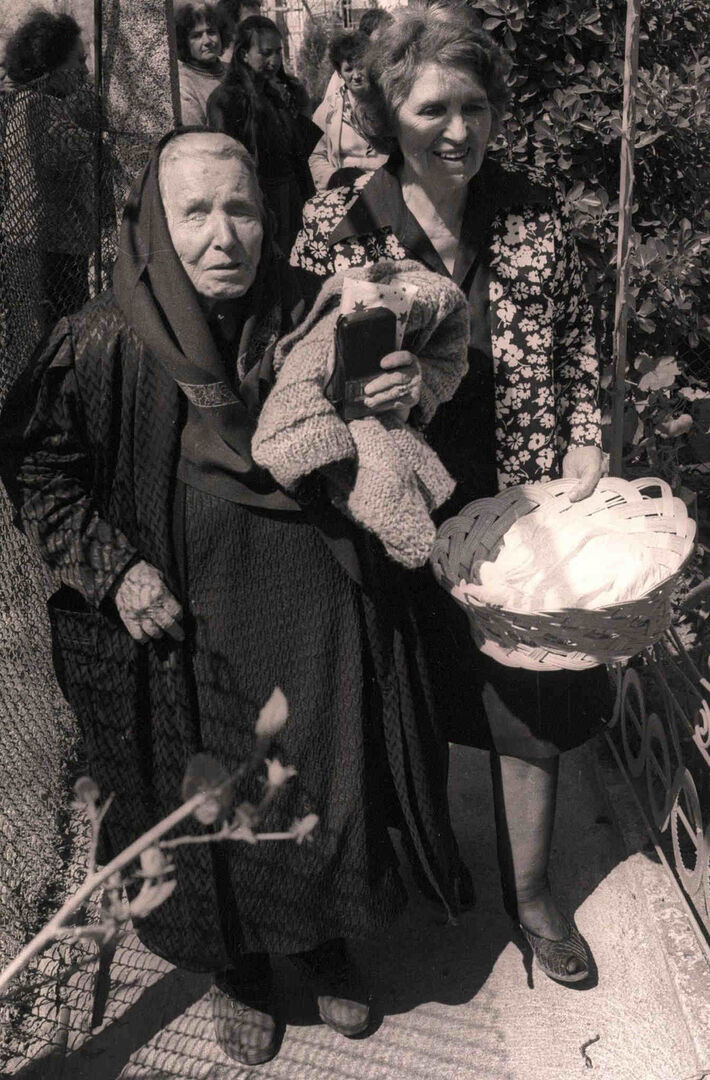 Ein altes Foto von Baba Wanga in ihrer Heimat Bulgarien im Jahr 1994.