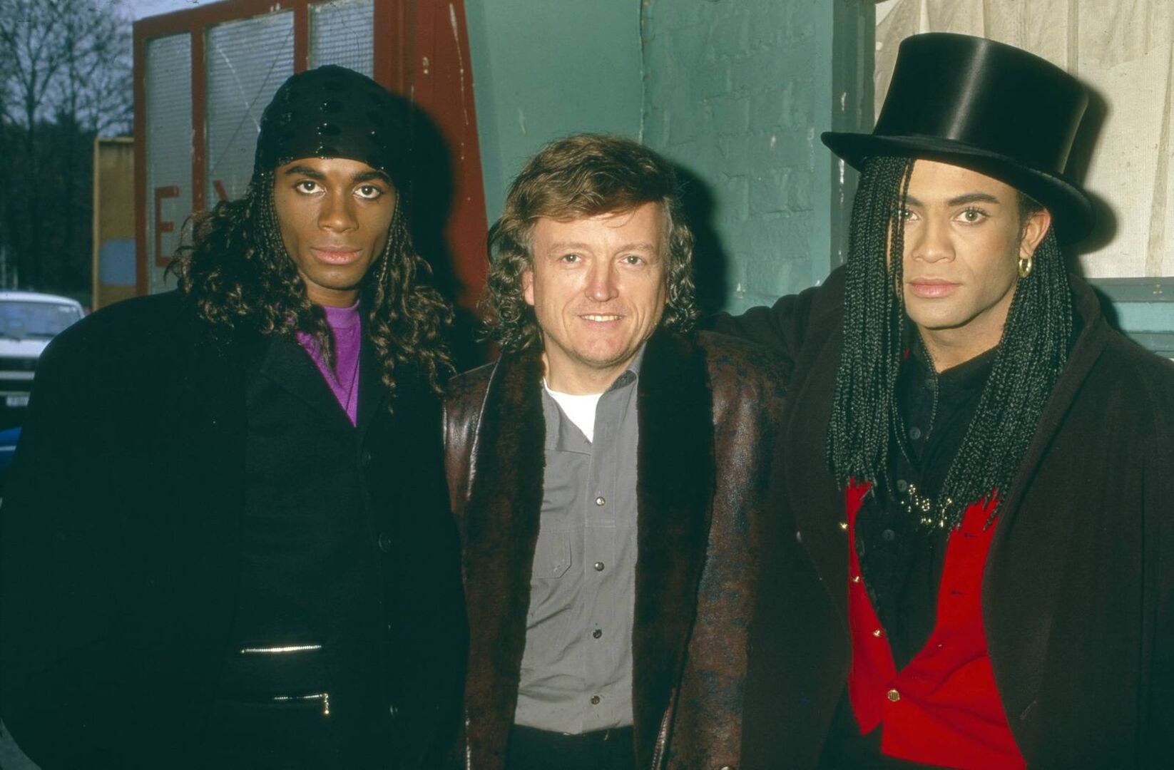 Frank Farian mit dem Pop-Duo Milli Vanilli.