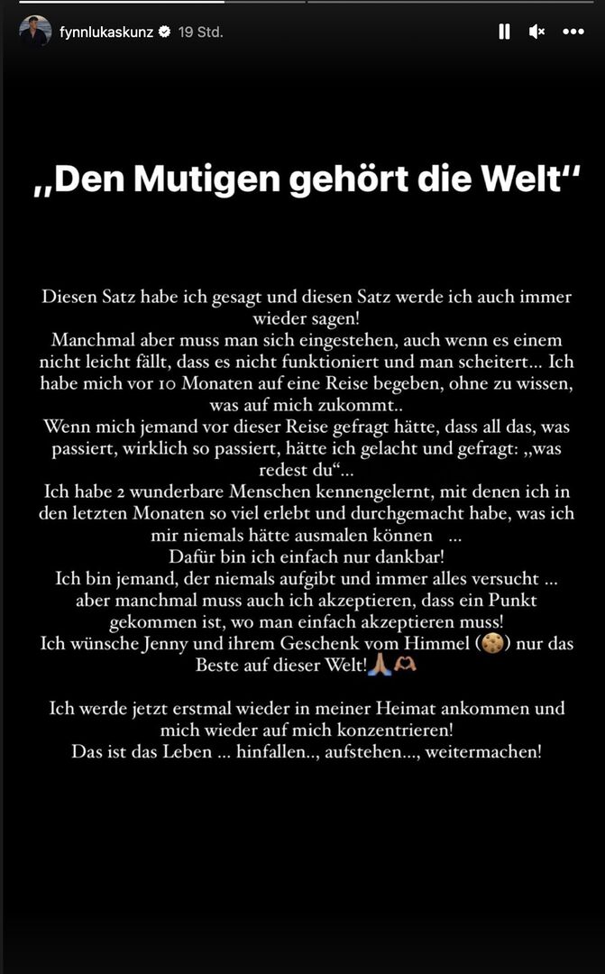 Ein Screenshot aus Instagram.