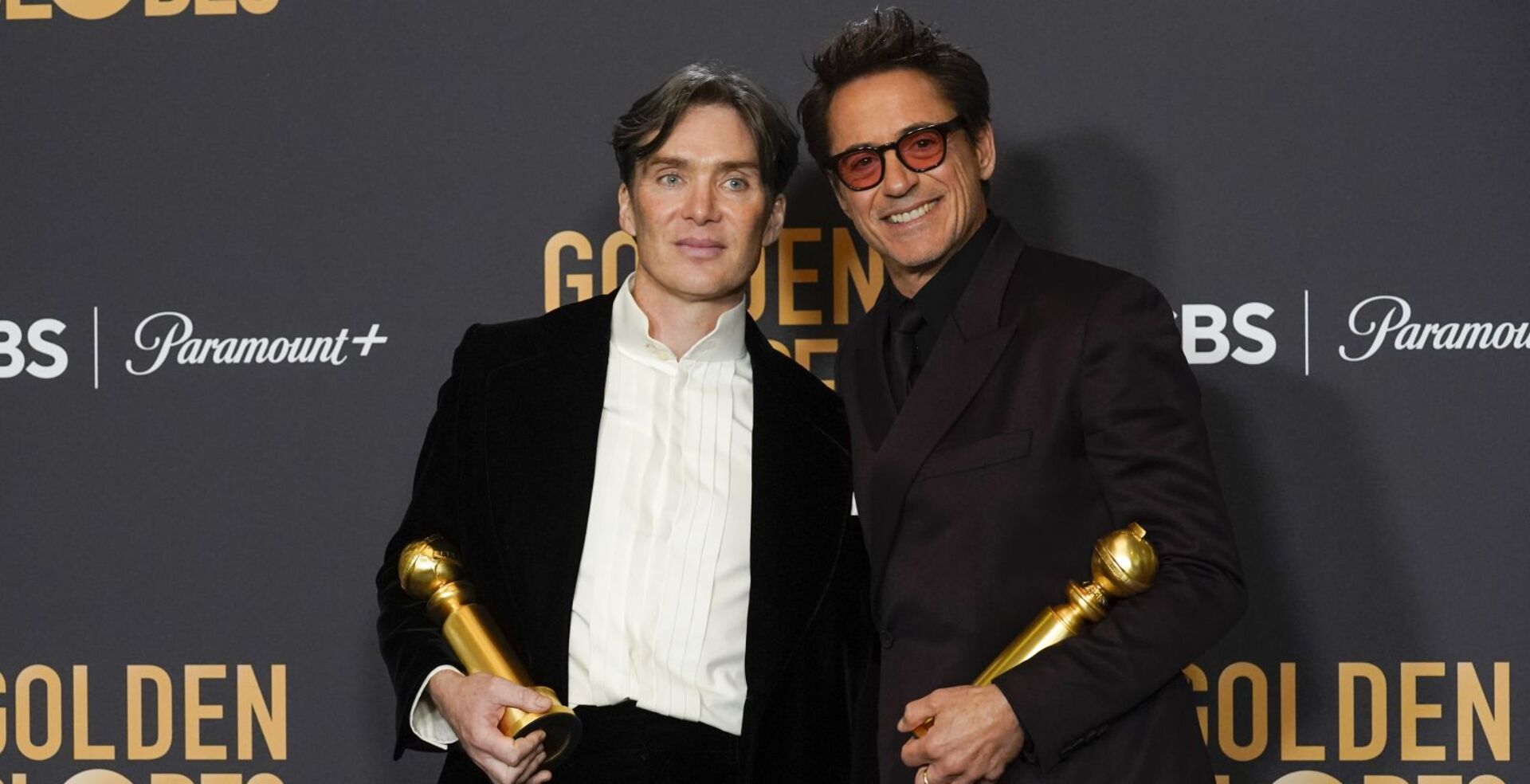 Cillian Murphy und Robert Downey Jr. bei den Golden Globes.