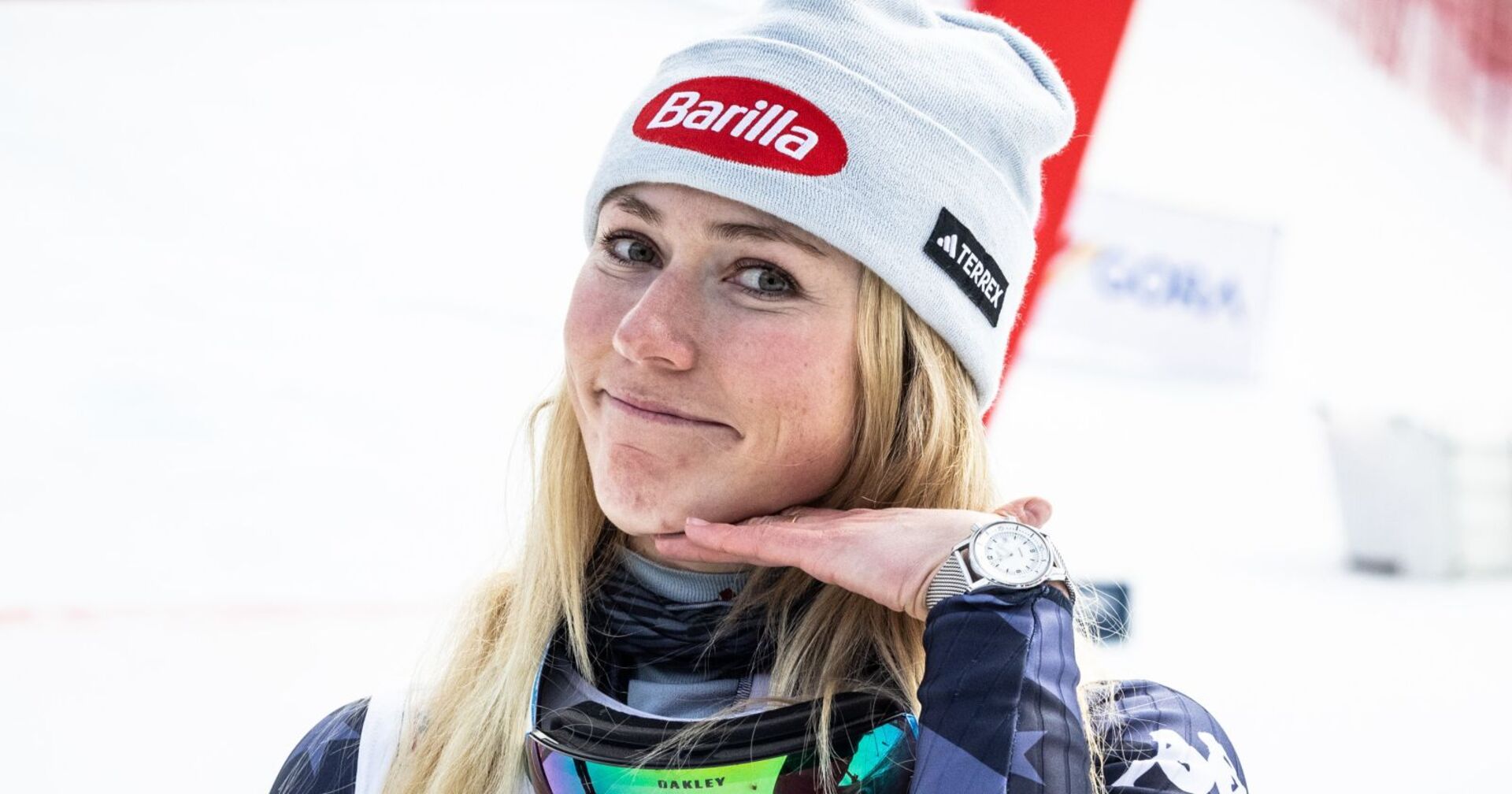 Mikale Shiffrin grinst in die Kamera.
