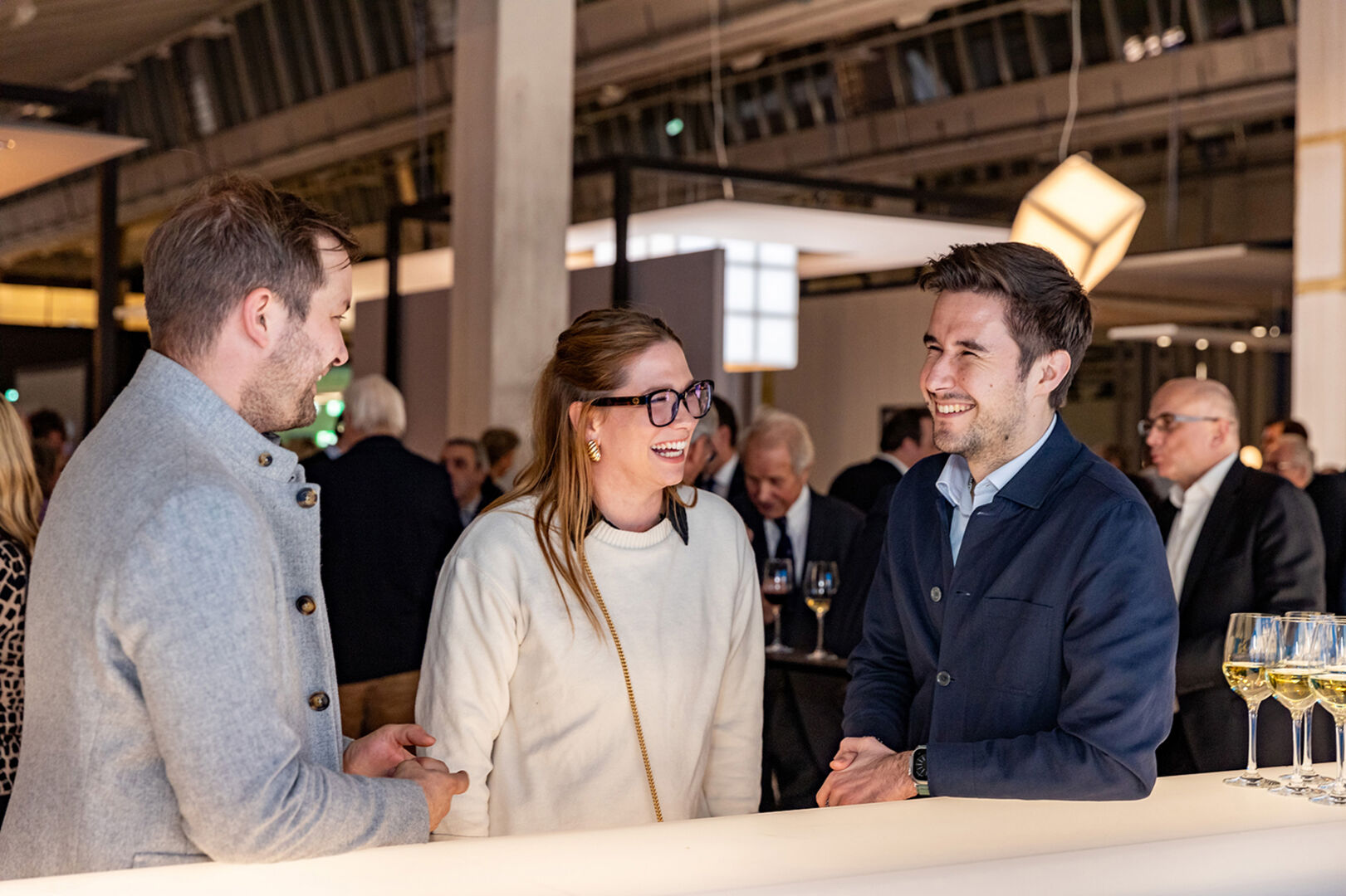 Junge Industrie: Hubert Bertsch jun.  (Bertsch Foodtech), Stefanie Huber (Doppelmayr), Kilian Dorner (Dorner Electronic) (v. li.)