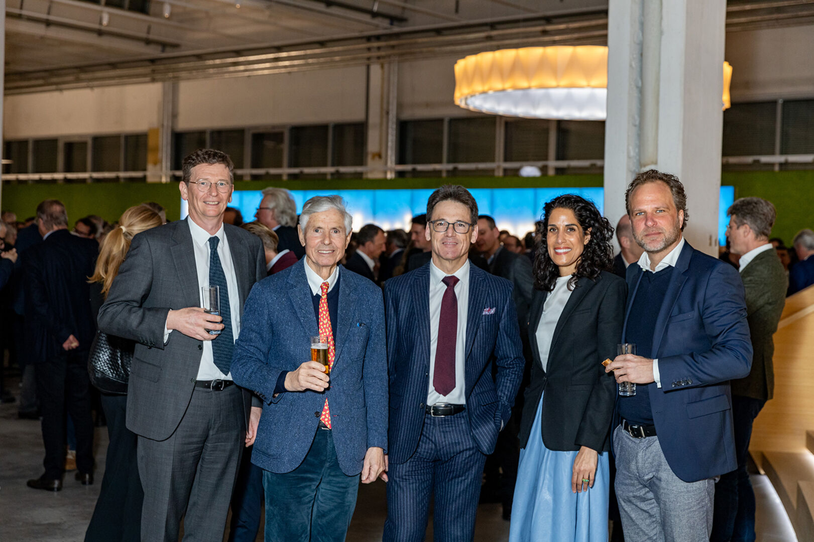 Viktor Thurnher, Walter-Heinz Rhomberg (Rhomberg Holding), Wilfried Amann (Hypo), Samina Rehman und Heinz Senger-Weiss (HeSe) (v. li.)
