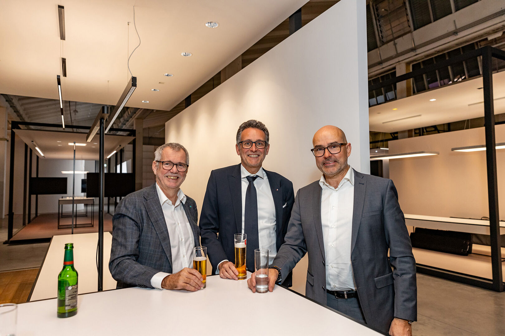 Robert Sturn (VLV), Gerhard Burtscher (BTV), IV-Vizepräsident Thomas Pichler (Doppelmayr) (v. li.)