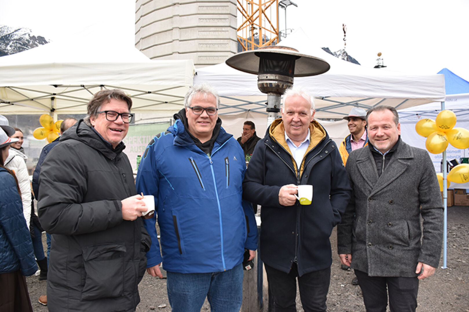 Dieter Heidegger  (Mshh-Marketing), Tobias Stergiotis (Intersport), Peter Paulitsch (Hagleitner Hygiene) und LABg Harald Wittwer