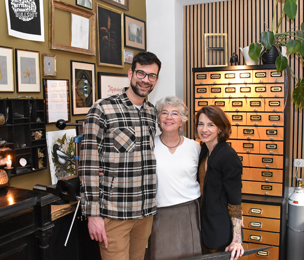 Simon Eberhard, Katrin Eberhard und Ute Eberhard (v.li.)
