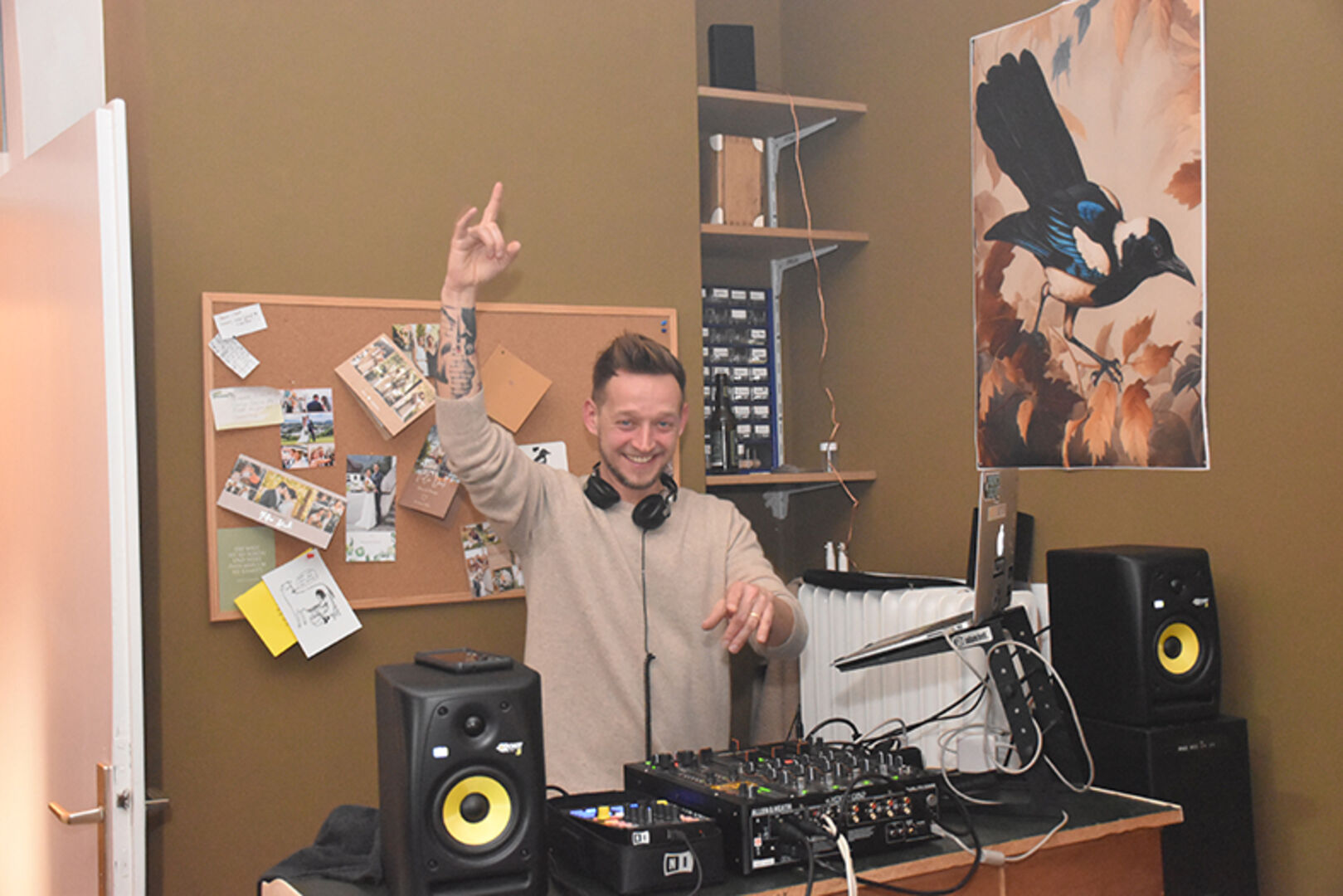 Sorgten für den Sound bei der Eröffnungsparty: Thomas Schmitt