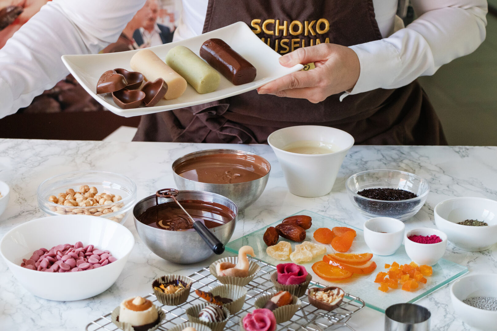 Zutaten für Pralinenerzeugung