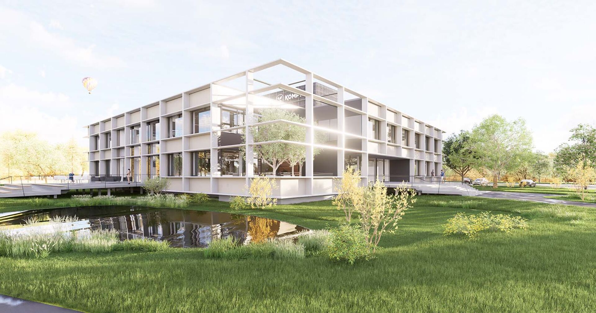 Rendering des neuen Komptech-Hauptquartiers in Frohnleiten